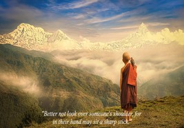 Buddhism Buddhist Hindu Hinduism Novelty Poster Quotation High Quality Print #7 - £5.42 GBP+