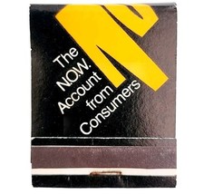 Consumers Savings Bank Vintage Matchbook Massachusetts Matches Unstruck ... - $19.99