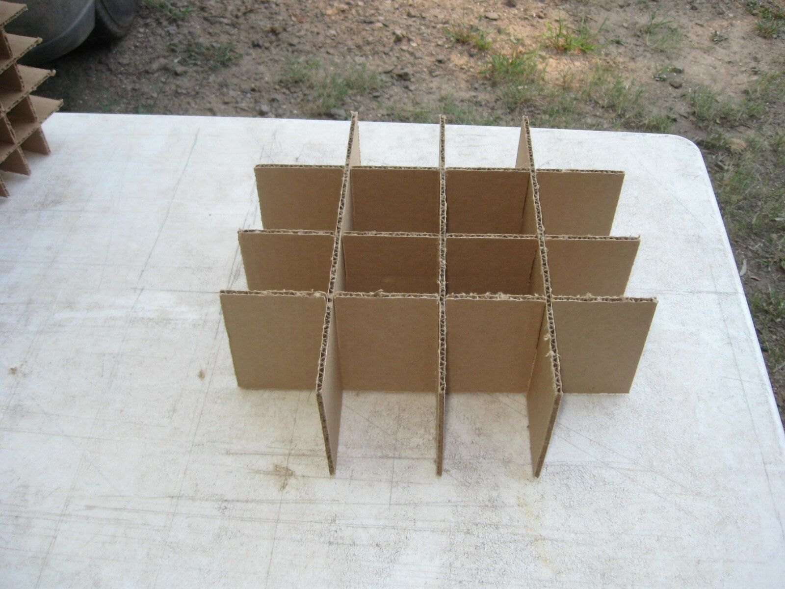 Cardboard Dividers 5 Sets 17&quot; X 17&quot; X 4&quot; High 16 cell B 17-4-03 - $5.35