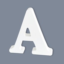 6 Inch Wooden Letters, Unfinished Wood Letters for Crafts, White Marquee  - $337.96 MXN