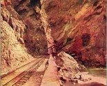 Vtg Cartolina 1908 Reale Gorge Colorado Co - Grenada Mississipi Cancel - $22.70