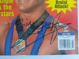 KURT ANGLE Signed Magazine WF Integrities WWE Wrestling Autograph image 2