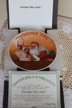 Knowles 1985 Rockwell Classic Collector Plate - Grandpa Plays Santa - CO... - $8.00