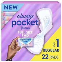 Always Pocket Flexfoam Pads with Wings 22 Count Size 1 Regular - €12,51 Always Pocket Flexfoam Pads with Wings 22 Count Size 1 Regular - €12,51 EUR