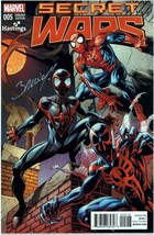 ART PRINT Mark Bagley Signed Marvel Comic Secret Wars 5 Ultimate Spider-man 2099 - $39.59