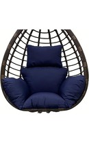 Waterproof Basket Egg Chair Cushion with Headrest Foldable  (cushion Only) - $46.75