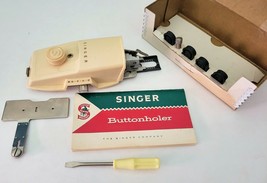 Vintage Singer Button Holer  VERTICLE No. 489500 or 489510 w/ Instruction Manual - $21.51