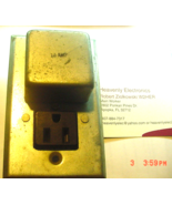 NOS Buss SOU Fustat  Fuse holder Handy Box Outlet socket 125VAC 15A - $12.62