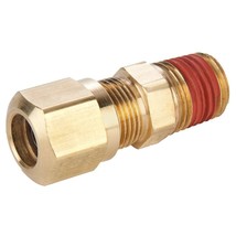 1/4&quot; X 1/4&quot; Male Connector Brass Compression Air brake Dot Fitting-5 Fit... - £10.76 GBP