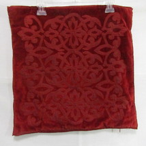 Restoration Hardware Velvet Gate Scroll Red Cotton Pillow Cover - $54.00