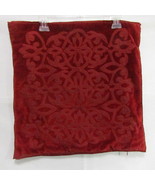 Restoration Hardware Velvet Gate Scroll Red Pillow Cover - £43.26 GBP