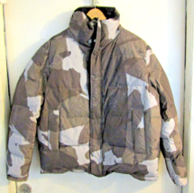 New AllSaints Novern Reversible Puffer Camo Jacket in Khaki/Black Size L... - £182.00 GBP
