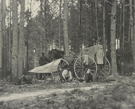 Mathew Brady Photographers and Wagons Petersburg 1864 8x10 US Civil War ... - £6.89 GBP