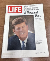 Vintage JFK Life Magazine July 16 1965 Junk Journal Historical Memorabilia - £13.35 GBP