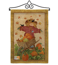 Scarecrow Burlap - Impressions Decorative Metal Wall Hanger Garden Flag Set GS11 - £27.30 GBP
