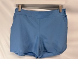 Tek Gear Gym Athletic Workout Shorts w Pockets Elastic Waist Baby Blue M - £6.20 GBP