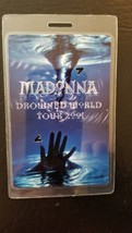 MADONNA - ROSEMONT, ILL ORIGINAL 2001 DROWNED WORLD TOUR LAMINATE BACKST... - £39.33 GBP