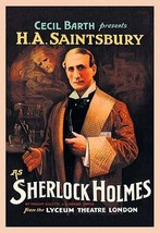 H. A. Saintsbury as Sherlock Holmes (book cover) - Art Print - $21.99+