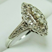 925 Sterling Silver 23 Champagne Diamond Cocktail Ring Sz 6.25 Ladie&#39;s .70 tcw - £197.71 GBP