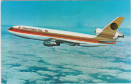 Continental DC-10 Postcard Passenger Airplane Aviation - £2.35 GBP