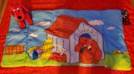 Vintage Clifford Big Red Dog Sleeping Bag 28&quot; x 56&#39;&#39; Scholastic Kids 90&#39;... - £29.15 GBP