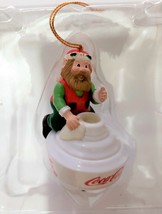 Coca Cola Bottling Works Collection Christmas Ornament 1997 Elf Cleaning... - $14.40