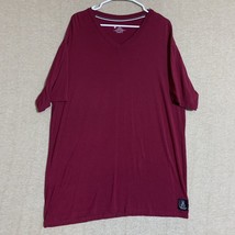 Psycho Bunny Shirt Mens XL Red Logo V-Neck Short Sleeve Modal Stretch Ca... - $21.49