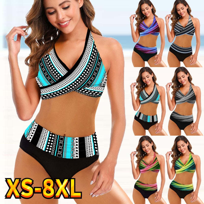 High Waist  Two Piece Bikini - $31.95