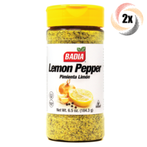2x Shakers Badia Lemon Pepper Seasoning | 6.5oz | Gluten Free | Pimienta... - $16.81