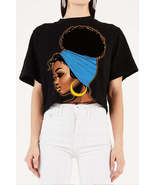 Cute Ebony Chic Afro Cropped Tee - £15.28 GBP