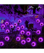 Halloween Decorations Outdoor Solar Eyeball Lights 2 Pack of 16LED Lights - $365.94 MXN