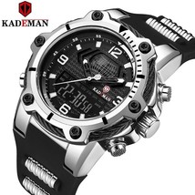 KADEMAN Luxury / Sport, World Map Dual Display (Analog / Digital) Watch - Men&#39;s - £35.27 GBP