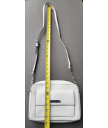 Michael Kors Purse White Georgia Crossbody Chain Strap Shoulder Bag - £53.47 GBP