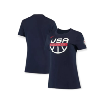 Nike Women&#39;s USA Basketball Practice Performance Dri-Fit T-Shirt Navy Size L - £35.61 GBP