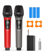 Wireless Microphones, Dual Handheld Dynamic Microphones for Karaoke, Pro... - £61.74 GBP