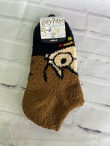 Harry Potter Fuzzy Soft Chenille Low Cut Ankle Socks 1 Pair Shoe Size 5-11 NEW - £7.25 GBP