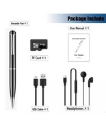 64GB Spy Digital Audio Recorder Voice Activated Dictaphone Mp3 Lecture R... - $466.65 MXN