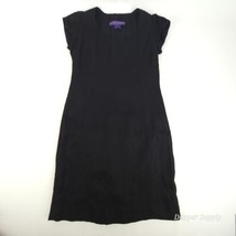 Ralph Lauren Womens Black Sleeveless Pencil Dress Linen Size 4 - £70.32 GBP