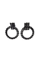 Alexis Mabille Womens Earrings Mischief Black Size 3&#39;&#39; X 2&#39;&#39; Made In France - £432.43 GBP