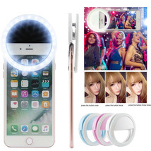 Portable Luxury Selfie Led Camera Ring Flash Fill Light For Iphone Mobile Phone - £11.70 GBP