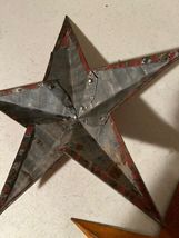Lot rustic Tin Stars - SALE image 6