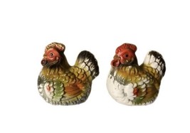 Chicken Hen Salt And Pepper Shakers Set Vintage Farm Country Kitchen - £11.88 GBP