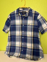American Eagle Outfitters Button Up Shirt Short Sleeve Mens Vintage Fit ... - £11.50 GBP