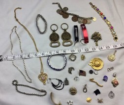 vintage junk jewelry lot For Repair Craft Collage Beer Opener - £19.45 GBP