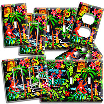 Dancing Hawaiian Girls Palm Trees Light Switch Outlet Wall Plates Tiki Bar Decor - £14.42 GBP+