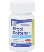 Quality Choice Stool Softener Laxative, 100 mg Docusate Sodium - 100 Sof... - $188.43 MXN