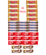 Scrumptious mix candy FULL size Bars twix,Snickers,Aero MILK ,KIT KAT, 3... - $810.32 MXN