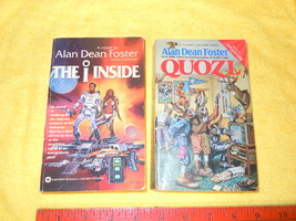 Lot of 2 Vintage Alan Dean Foster Sci-Fi Paperback Novels Quozl &amp; The I Inside - £4.78 GBP