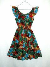 Kole Kole Hawaii Floral Print Ruffled Sun Dress Size 10 - £7.06 GBP