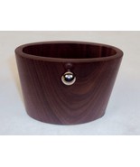 Solid Walnut Pencil Cup w/Magnetic Note Holder ~ Woodessen Executive Style - £11.45 GBP